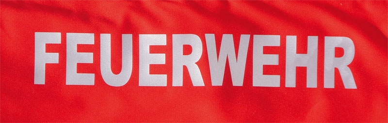 Reflex Aufschrift "Feuerwehr" Reflex Aufschrift "Feuerwehr"