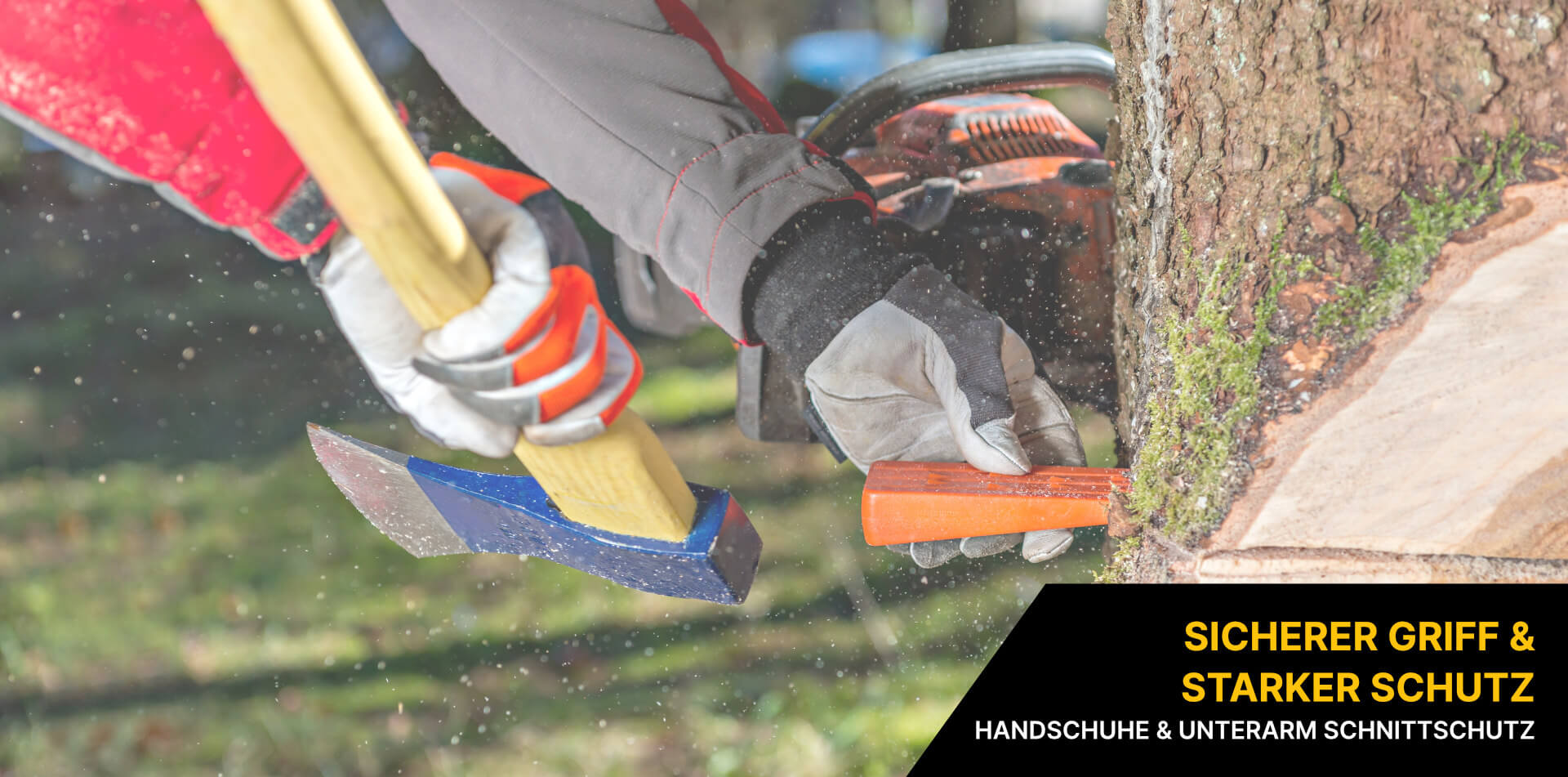 Forsthandschuhe & Unterarm Schnittschutz Forsthandschuhe & Unterarm Schnittschutz