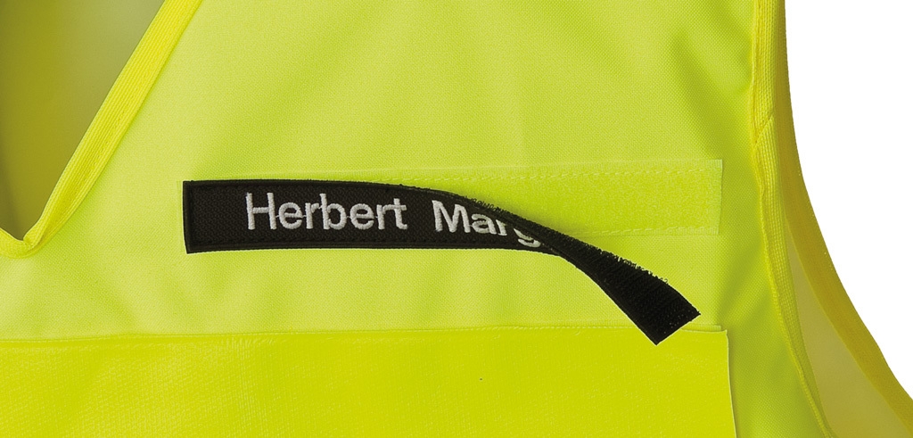 Namensschild mit Klett Namensschild mit Klett