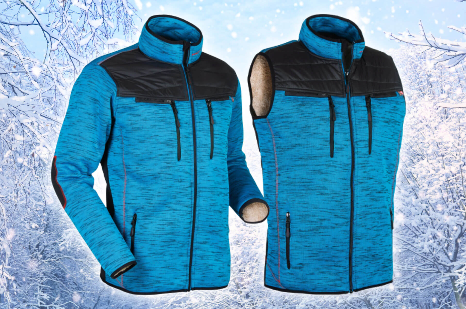 Protos Inuit Giacca Uomo A Maglia Grigio Scuro - Taglia M, 100% Poliestere, Con Tasche E Riflettori