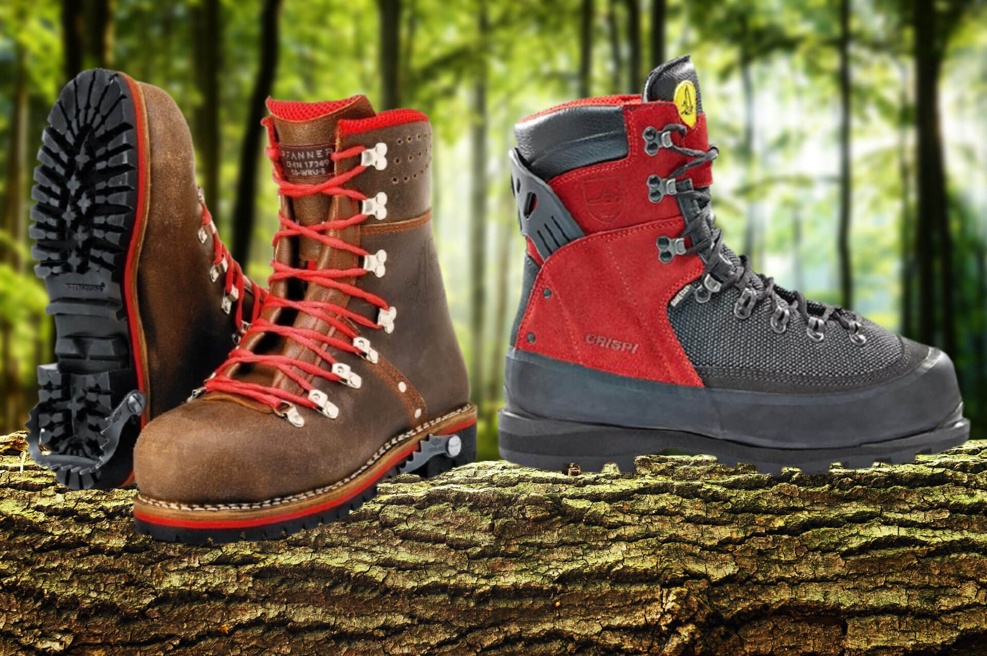 Forstschuhe mit Klappgriff
