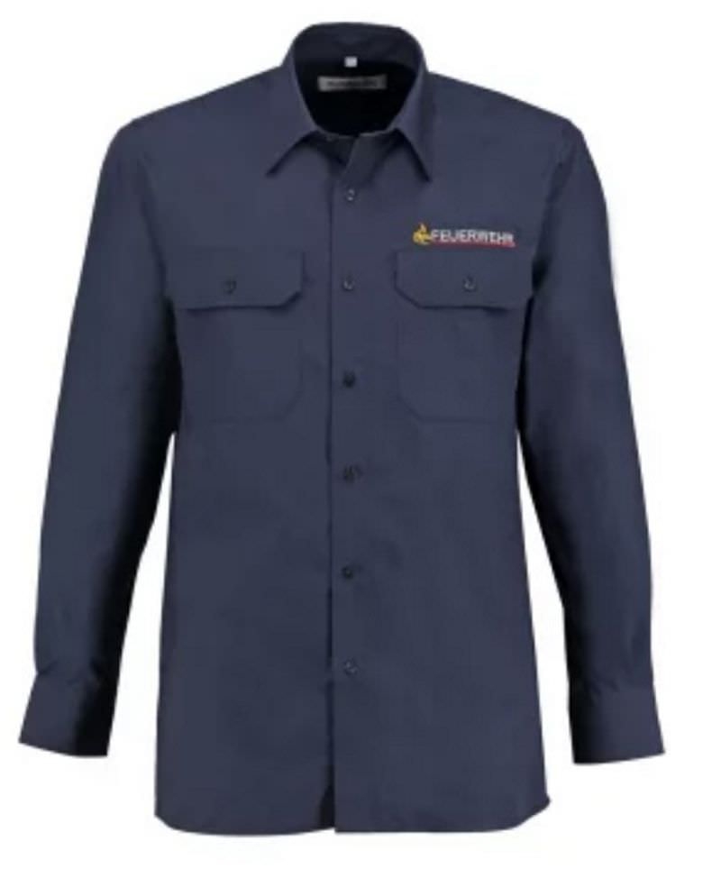 Feuerwehr-Diensthemd 1/1 Arm BW VwV2013 100% Baumwolle Feuerwehr-Diensthemd 1/1 Arm BW VwV2013 100% Baumwolle