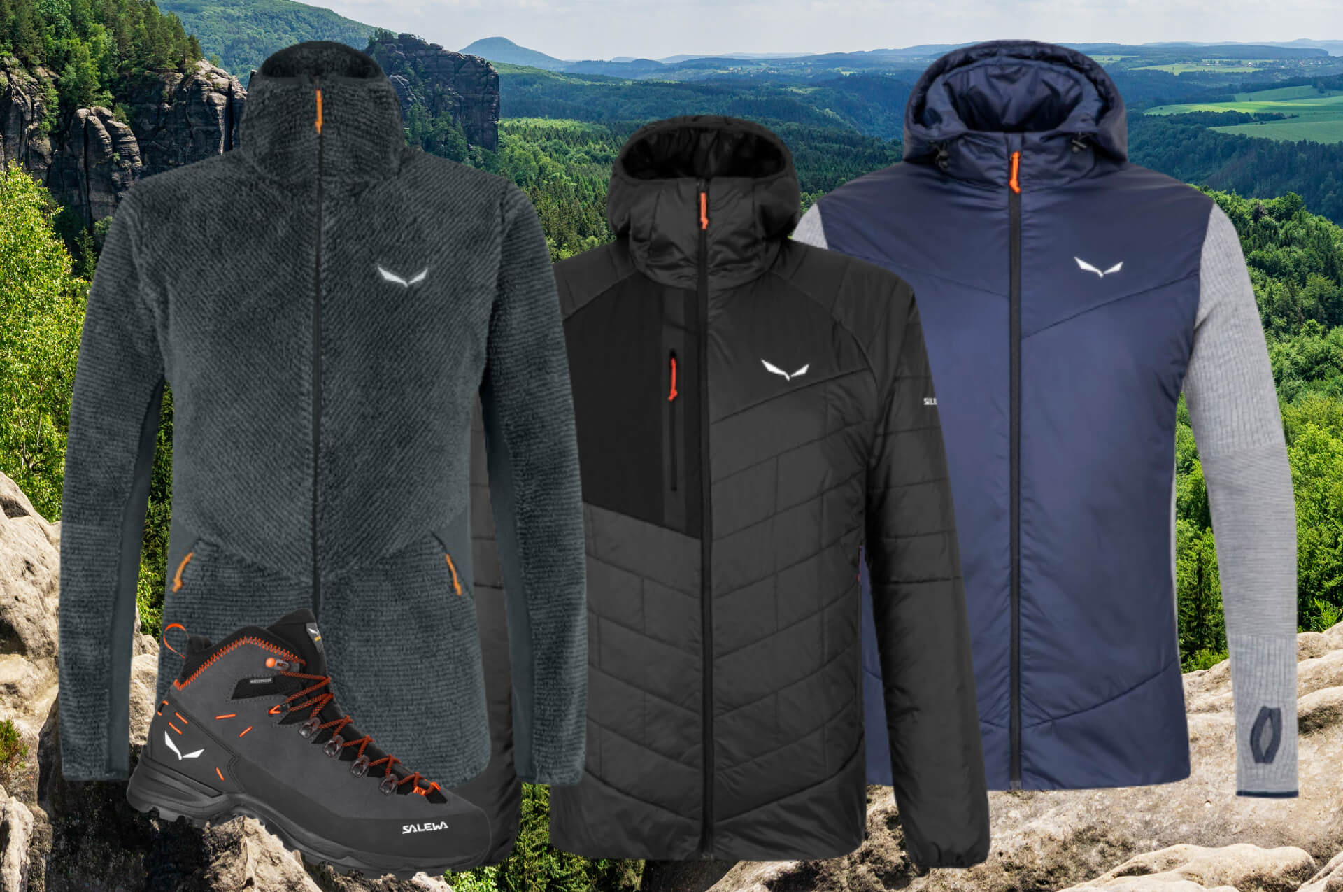 Neue Salewa Herrenbekleidung im Online-Sortiment